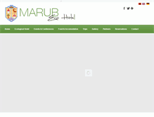 Tablet Screenshot of hotelmarub.com